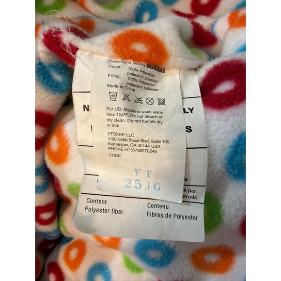 Stokke Explory Red Footmuff With Colorful Polka Dot Fleece Lining - Picture 4 of 4